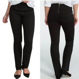 SPANX Jeans Womens Size 31 Signature Waist Straight Leg High Rise Black stretch